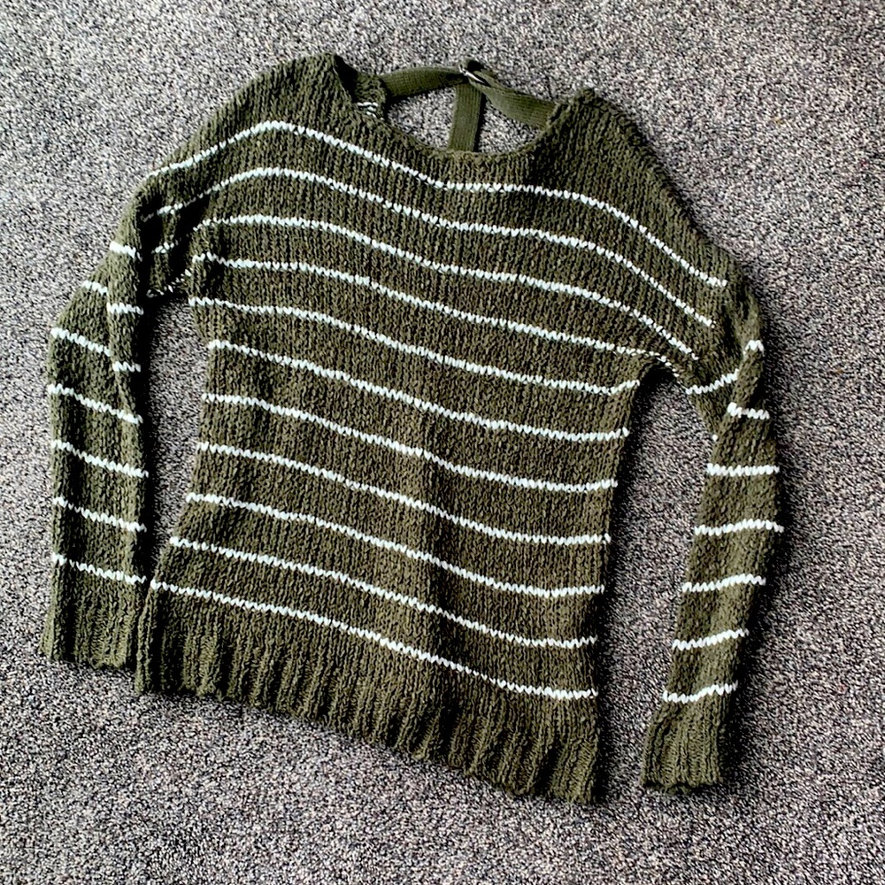 Forest green knit sweater